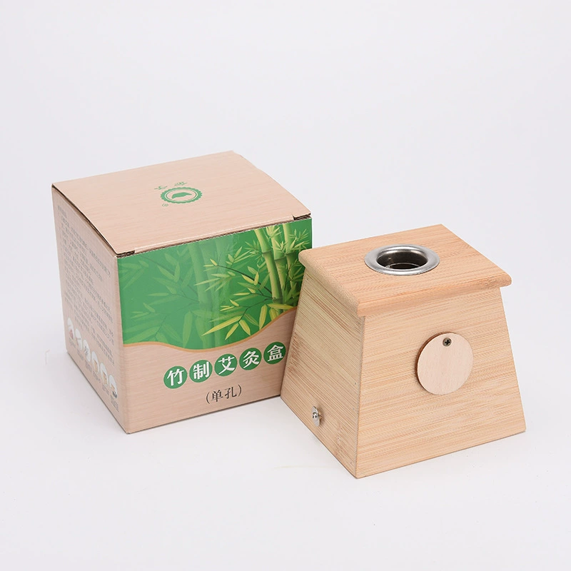 Bamboo moxibustion box, universal wooden moxibustion jar, household moxibustion box, soles of foot moxibustion shoes, moxibustion equipment