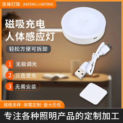 人体智能感应小夜灯充电式自动光控过道走廊楼梯壁灯卧室衣橱柜灯