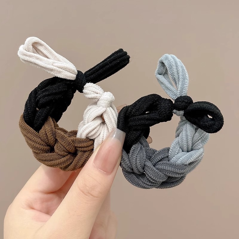 grueso de alta elástica mariposa trenzada cabello cabello de mujer cabello de cabello de cola de caballo cabello de alta sensibilidad correa de cabello adornamiento de cabello