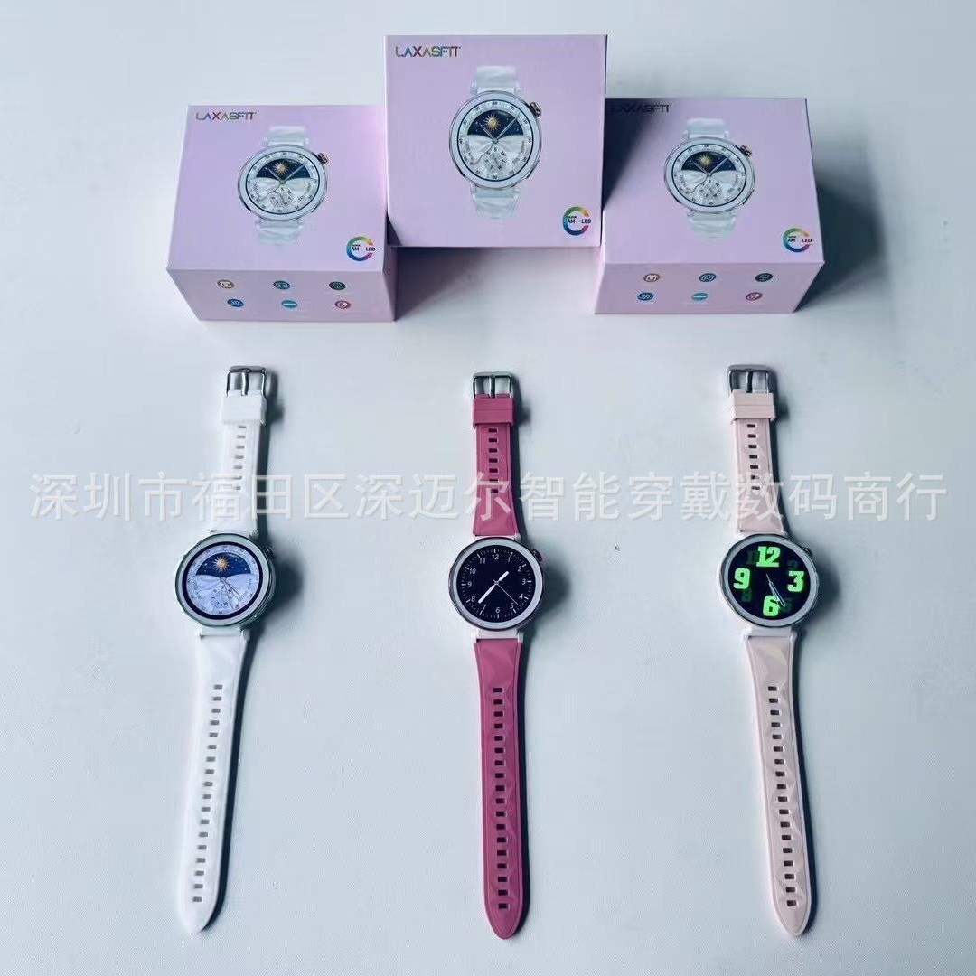 Cross-Border New Gt5Mini Fashionable Women's High-Resolution Screen Smart Watch Bluetooth Call Smart Island True Step Counting Nfc