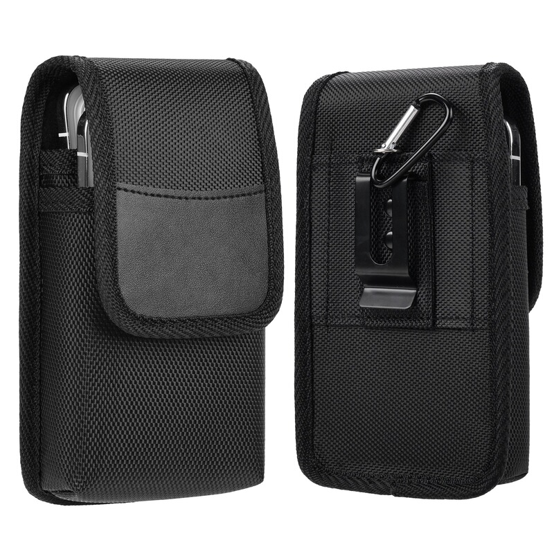 Universal iPhone16 Multi-functional Durable Double Mobile Phone Waist Bag Protective Case 15Promax Mobile Phone Hanging Case Leather Case