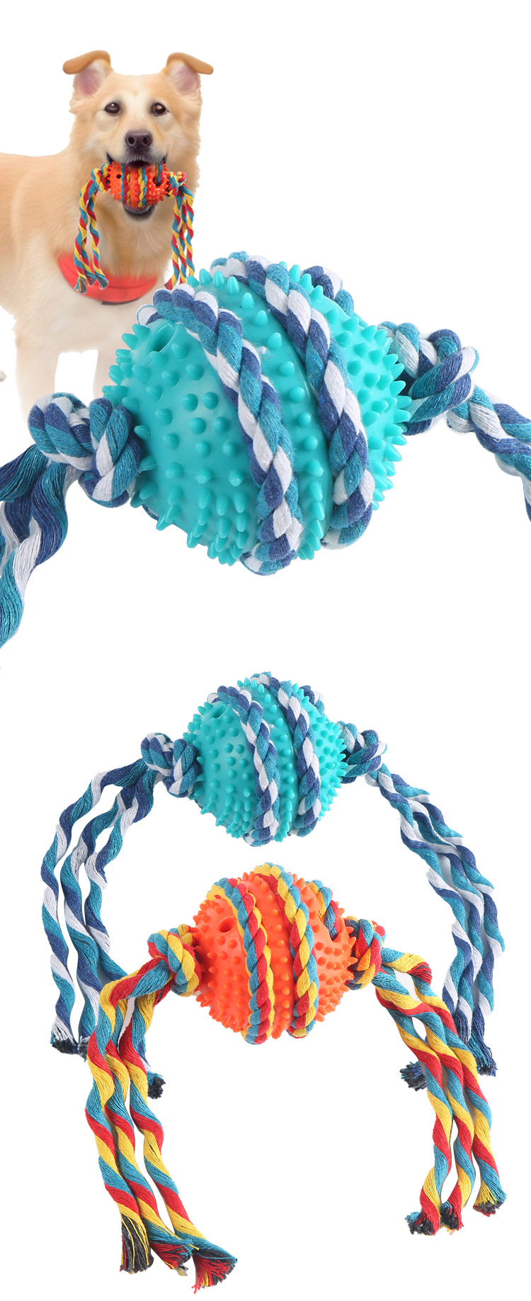 Osso de brinquedo resistente para cães limpeza e cuidado dental_voghion.com