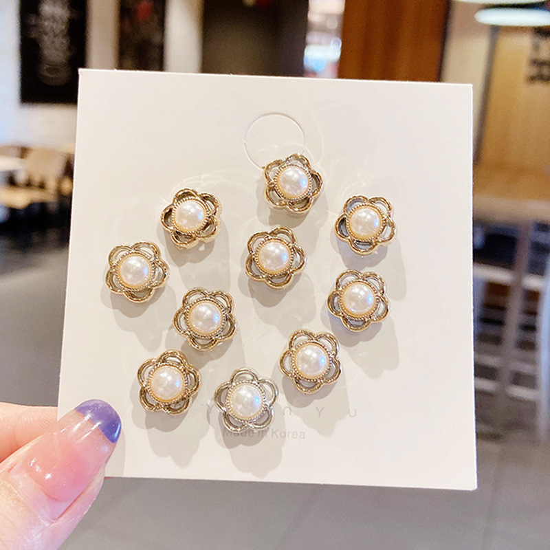 Perla anti-exposición pecho pin hebilla mujer pin ropa fija camisa accesorios decorativos bufanda hebilla fija