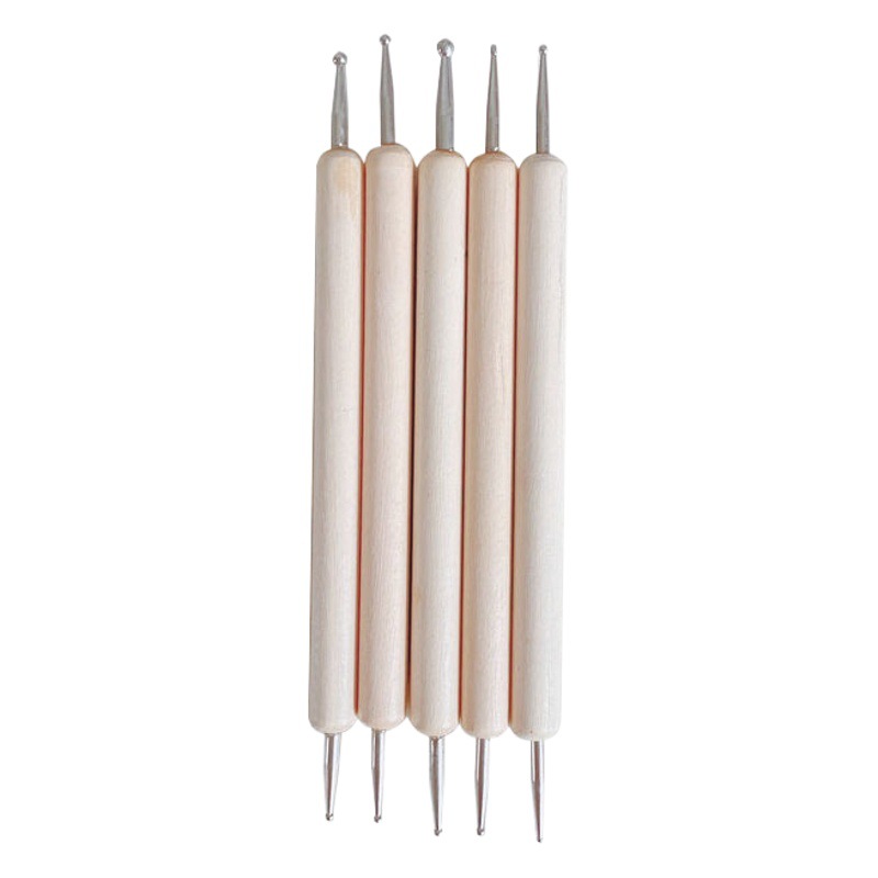 In-Stock Sketching Non-Water-Based Pen Set of 5, Model Indentation Pen, Professional Art Drawing Double-Ended Dotting Pen, Dotting Pen