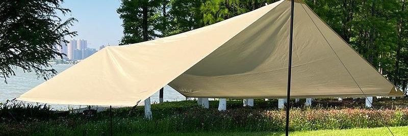Outdoor canopy tent, thickened sunshade, waterproof, sun-proof, UV-resistant, portable camping butterfly canopy