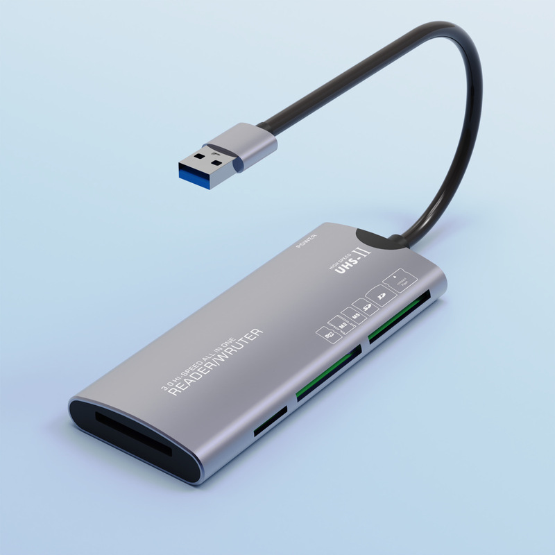 读卡器多功能USB3.0高速CF卡索尼MS相机SD/TF内存储卡XD适用苹果|undefined