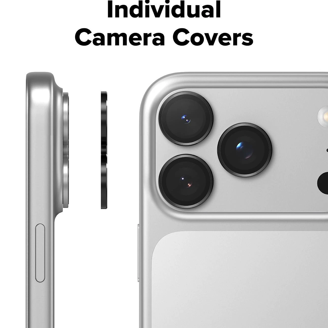 (Горизонтальная торговля) совместимый iPhone 17, стеклянный защитный экран, 17 Pro Max, алюминиевый сплав, 1 штука