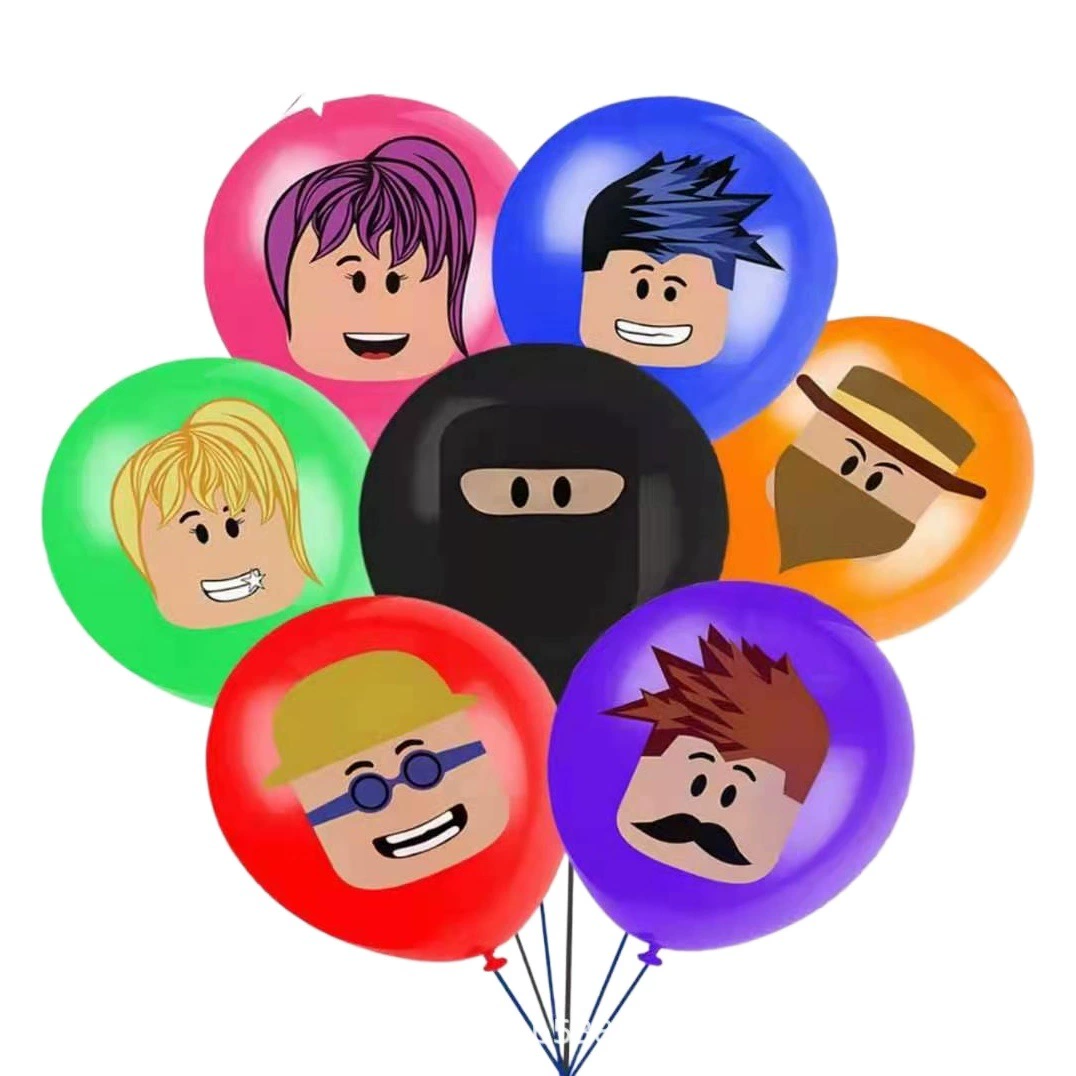 Roblox виртуальный мир тема украшения костюм песочница Игра флаг воздушный шар торт карта печать воздушный шар