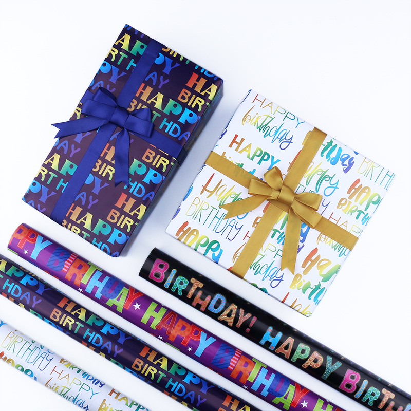 Papel de regalo directo de fábrica Año Nuevo Regalo De vacaciones caja de regalo papel decorativo al por mayor