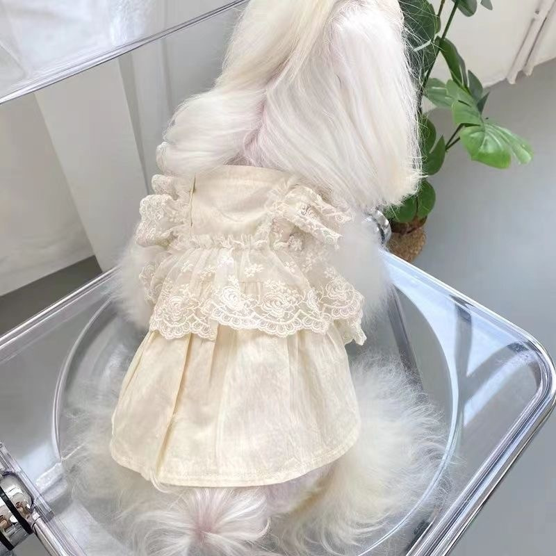 Vestido de verano para perros pequeños ropa ligera transpirable_voghion.com