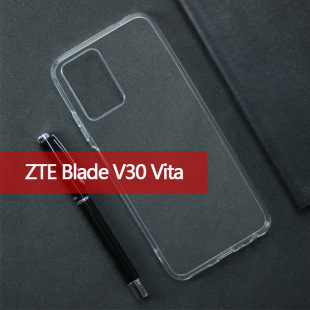 �m������dZTE Blade V30 Vita�֙C�����o��ȫ͸��TPU��͸�ز�