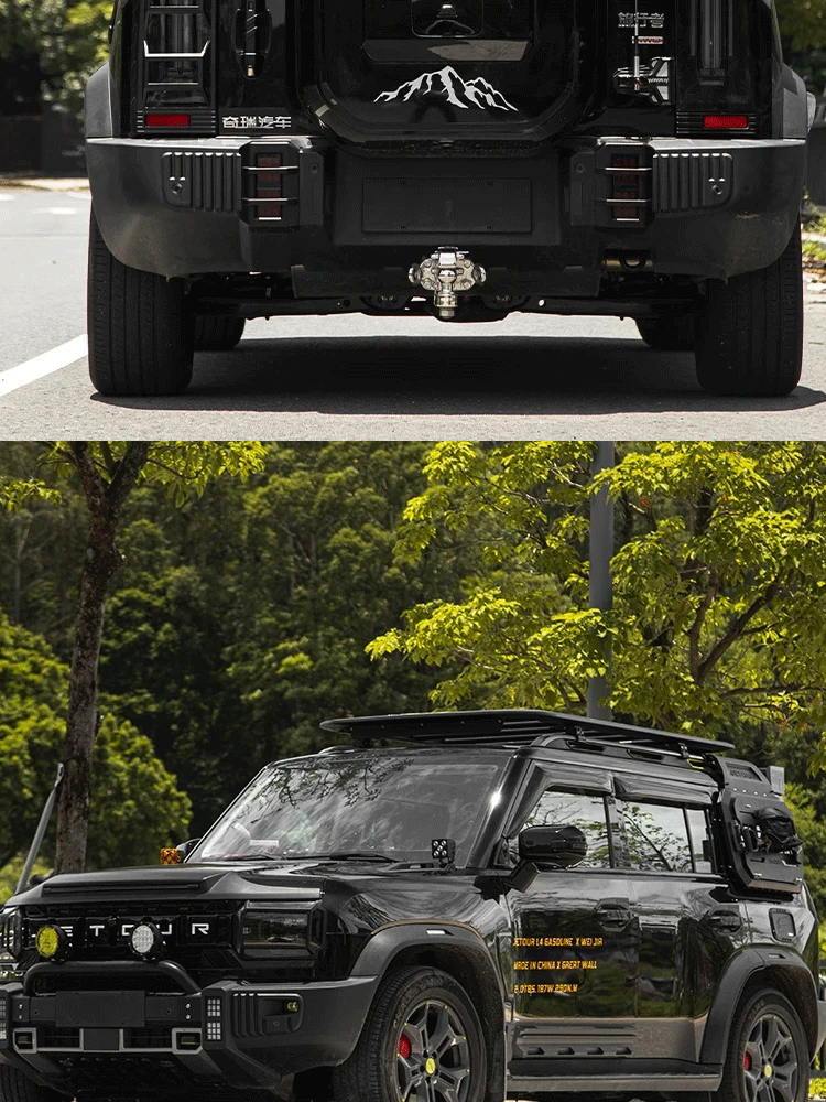 Applicable to Jietu Traveler/Shanhai T2 Tail Special Vehicle Top Wing Modified Fixed Wind Wing Exterior Rear Spoiler Accessories