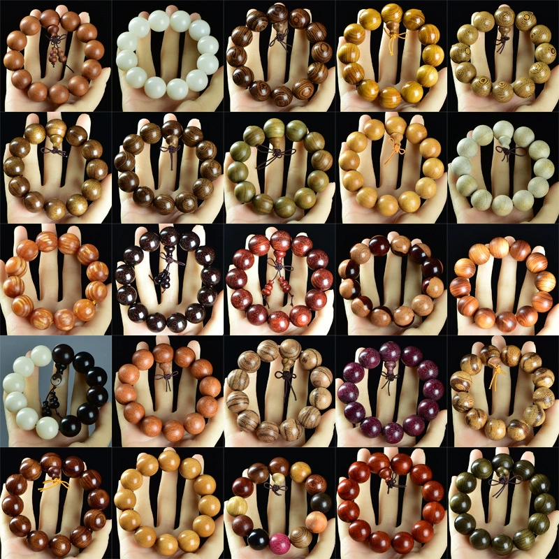 Натуральные бусы из сандалового дерева