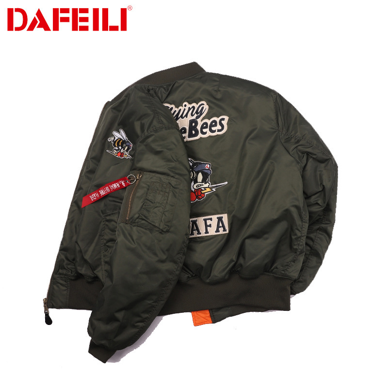 MA1 Functional Tooling Vintage vintage American Baseball Suit Bomber Jacket Spring and Autumn Men's Trendy Brand Fashionable Jacket