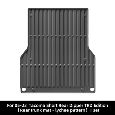 Mats, Special Tpe Floor — Modelə uyğun ayaqaltı - 05-23-toyota-tarmac-tacoma-short-rear-bucket-trd-version-5inch-lychee-pattern