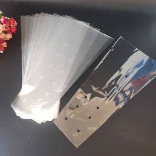 opp trapezoidal bag flower packaging bag vegetable fresh-keeping bag transparent plastic bag with holes grape bag mouth small bottom