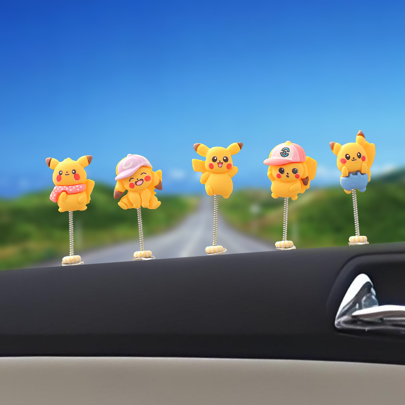 Dibujos animados Pikachu gancho para coche gancho para coche gancho para asiento multifuncional asiento lindo de dibujos animados para niñas