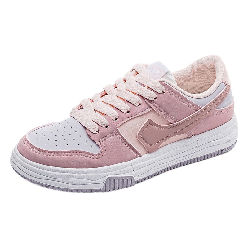 Zapatillas informales de color rosa para estudiantes, zapatos blancos de estilo coreano para mujer, zapatos deportivos informales y versátiles, a la moda, K07, 2022