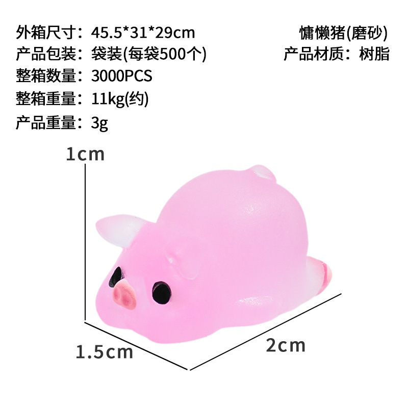 Cerdo perezoso (mate)