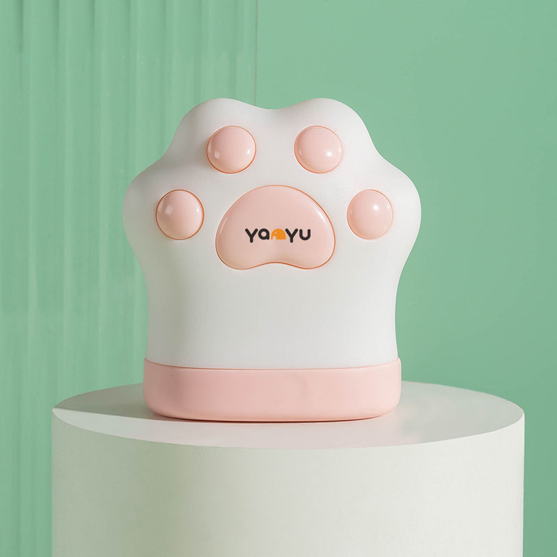 Mini cinta de medición de doble cara única forma de garra de gato creativa portátil Medición de tres-circunferencia de cuero suave nueva cinta