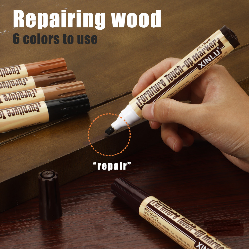 Muebles multicolores de madera de pintura de pintura de color decorativo con arañazos para muebles blancos de pintura impermeable de pintura de color marcador