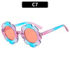 Children's sunglasses solar-powered, glasses suitable for men and women, flowered