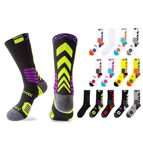 Elite Training Socks Basketball Socks Trendy Color Block Ankle Socks for Men and Women Professional Sports Socks