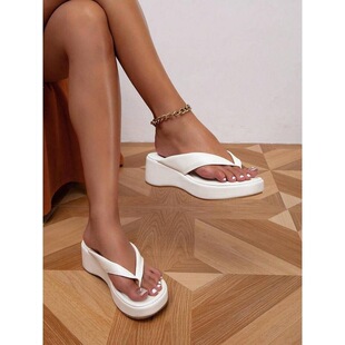 P 35418 Platform Wedge Flip Flops �¸������� �羳�W��