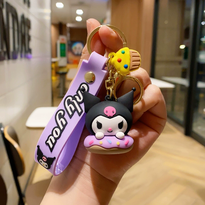 Кулон на брелке (Sanrio) Набор милых силиконовых подвесок — мягкие резиновые талисманчики, подарок на день рождения, различные персонажи