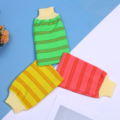Manufacturer wholesale coarse sand bath towel, thickened bath towel, striped double layer bath towel