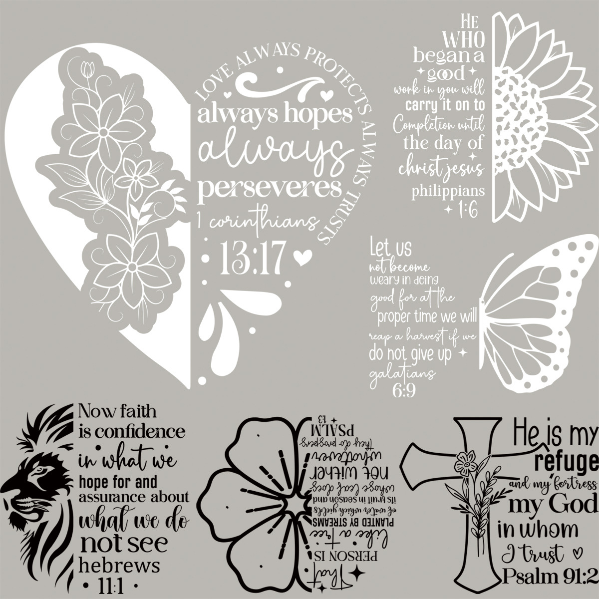 真理祈祷英文文案热转印烫画外贸A级高弹烫画源头工厂来图定制