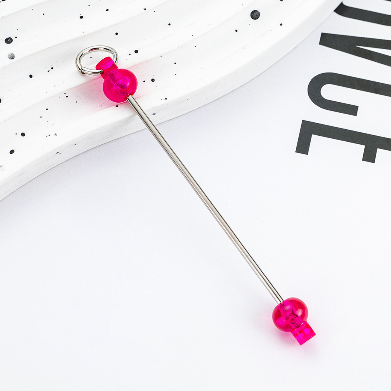 Nuevo polo DIY cuentas creativo llavero cuentas accesorios colgante polo de plástico cuentas polo