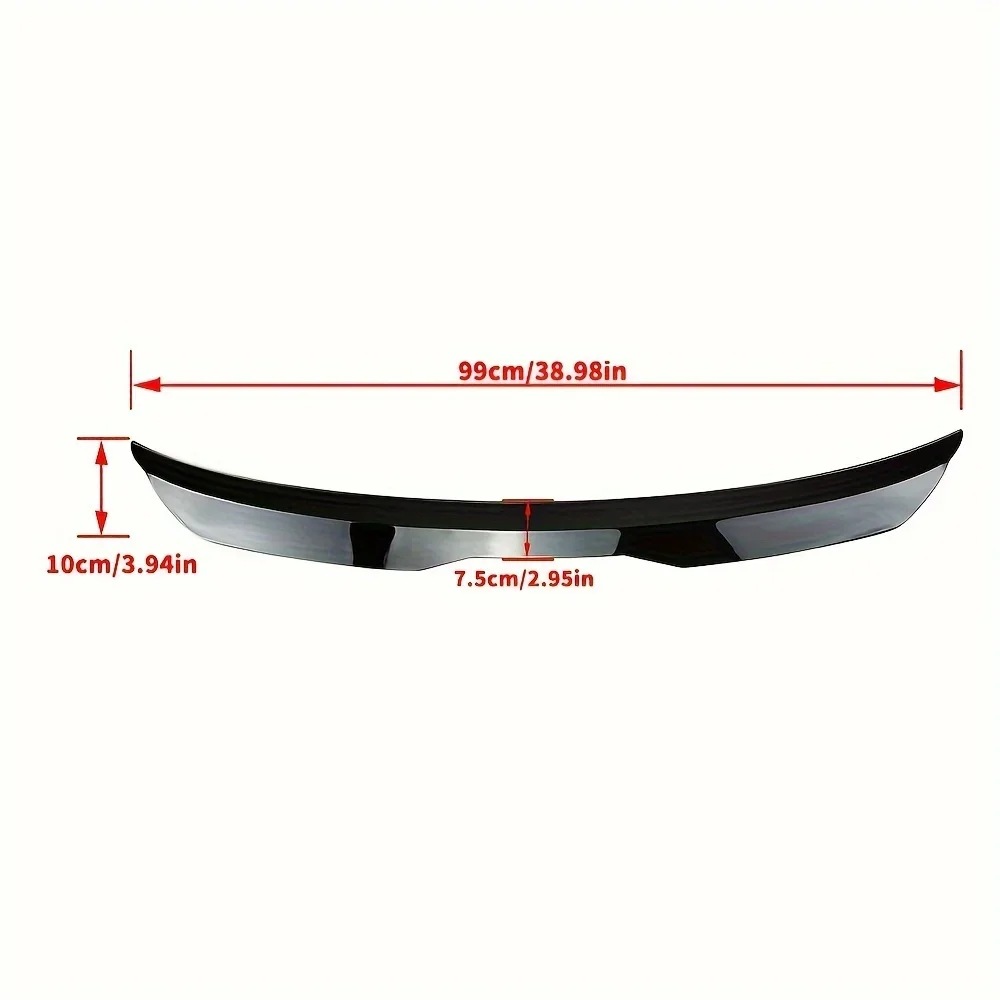 Universal car modification SUV hatchback golf rear spoiler adhesive type no-drill trunk spoiler