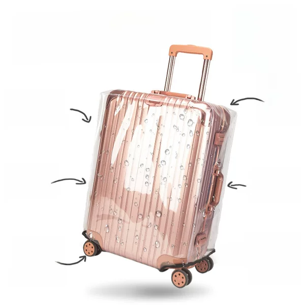 Luggage Protective Cover, Anti-Fall, Thickened Pvc Transparent Suitcase Dust Cover, Trolley Case Cover, Manufacturer Wholesale