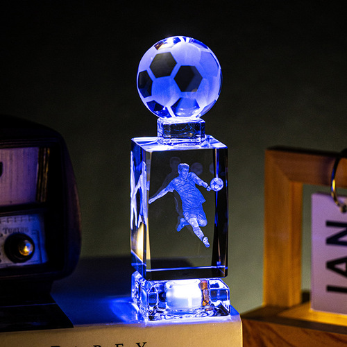 Creative birthday gift for boyfriend Kobe Bryant action figure glowing night light crystal basketball soccer