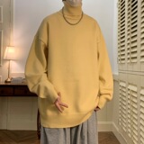 少年感白色高领毛衣男冬季高级感加绒保暖内搭重磅宽松针织打底衫，男装针织衫/毛衣，星座614