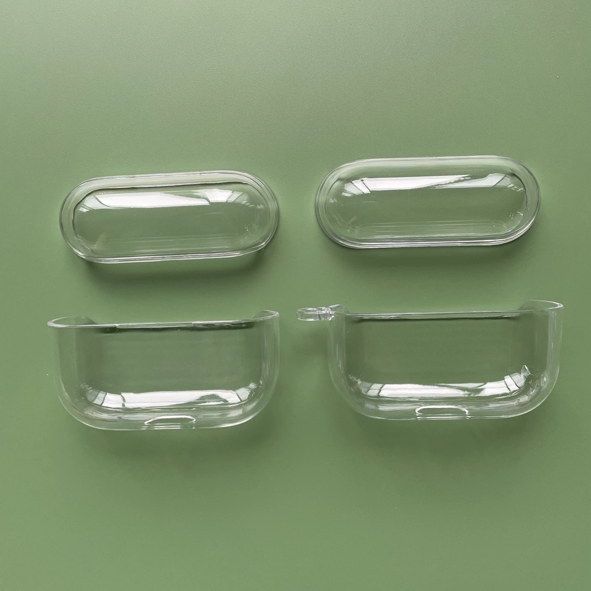 Protective case (Apple AirPods Pro2) transparent TPU/PC, hard/soft shell, lanyard options
