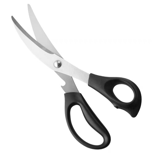 Wholesale stainless steel Yangjiang knife scissors household kitchen scissors Korean style multi-functional outdoor picnic camping barbecue scissors