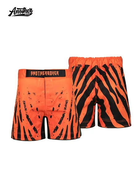 Anotherboxer New Orange Graphic Mma Shorts Cross-Border Foreign Trade Ufc Mixed Martial Arts Fitness Pants