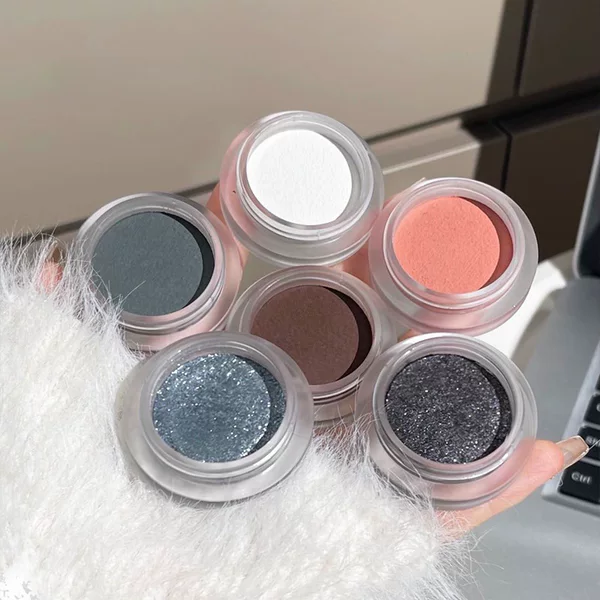 Susu Sky Neon Black Sweet Cool Monochrome Eyeshadow Matte Natural Whitening Smoky Makeup Fine Flash Brightening Easiest for Match Blush Mud