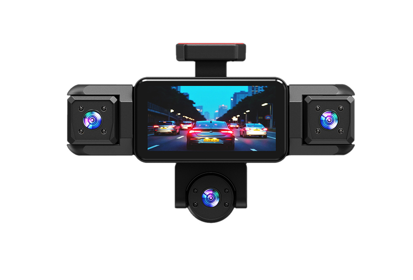 W19-5 lens dash cam, 3.16-inch 1080P HD night vision, five-channel recording, factory-installed camera, 360-degree panoramic view