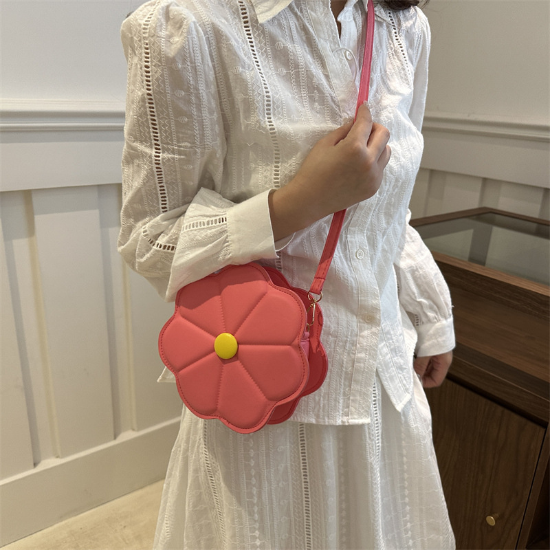 Bolso único para mujeres 2024 nuevo verano versátil bolso de mochila para salir bolso de mano bolso de flores