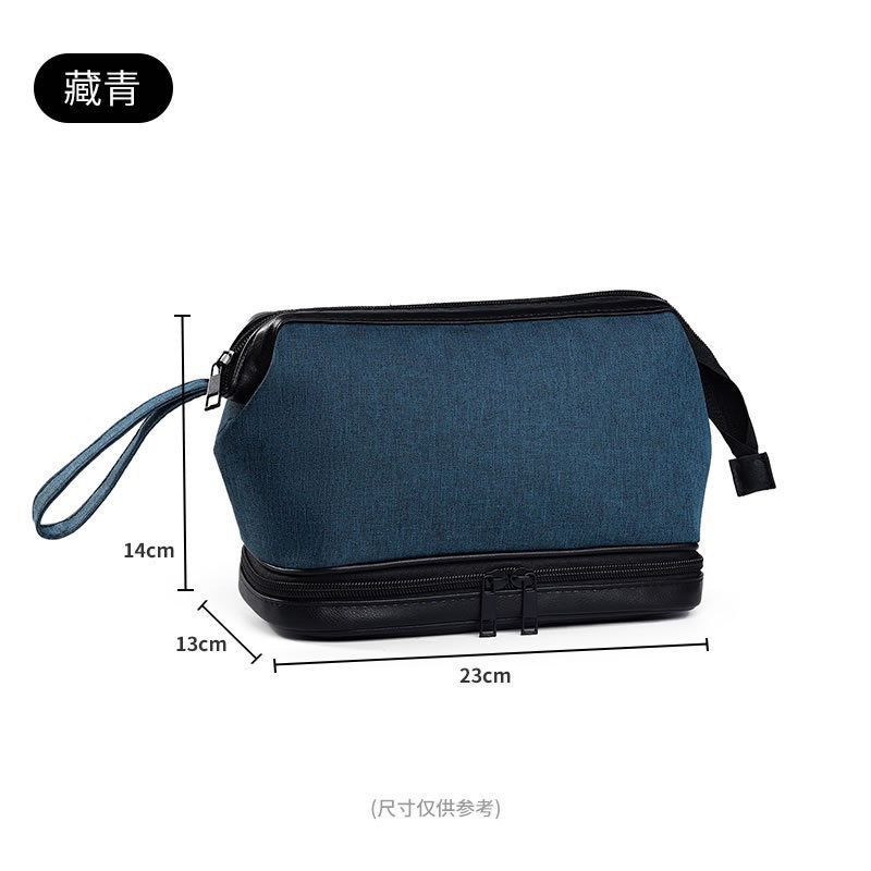 Bolsa de alambre de tela azul marino