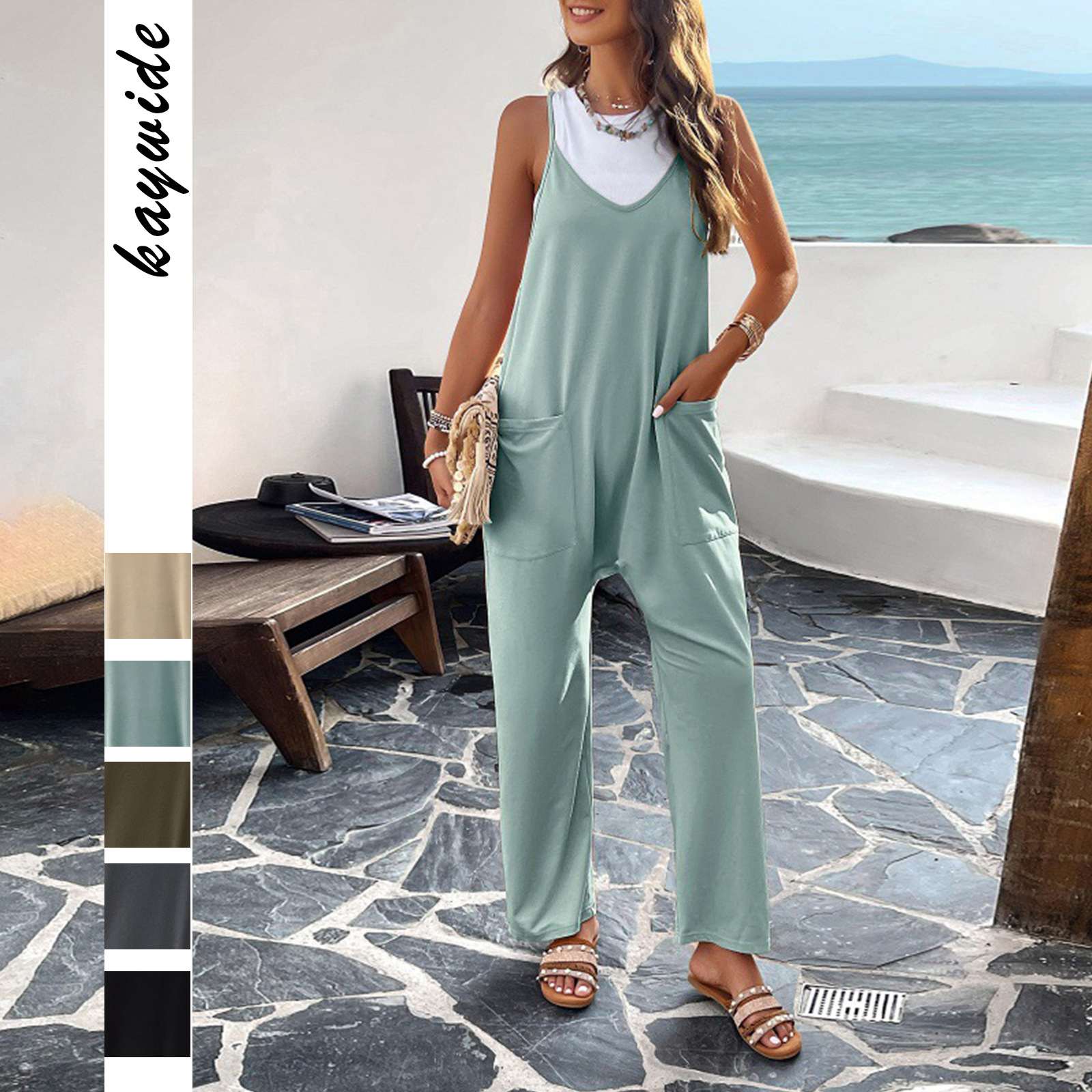 Kaikuo Amazon estación independiente de ropa de mujer transfronteriza 2026 primavera y verano comercio exterior casuales de color sólido delgado jacket