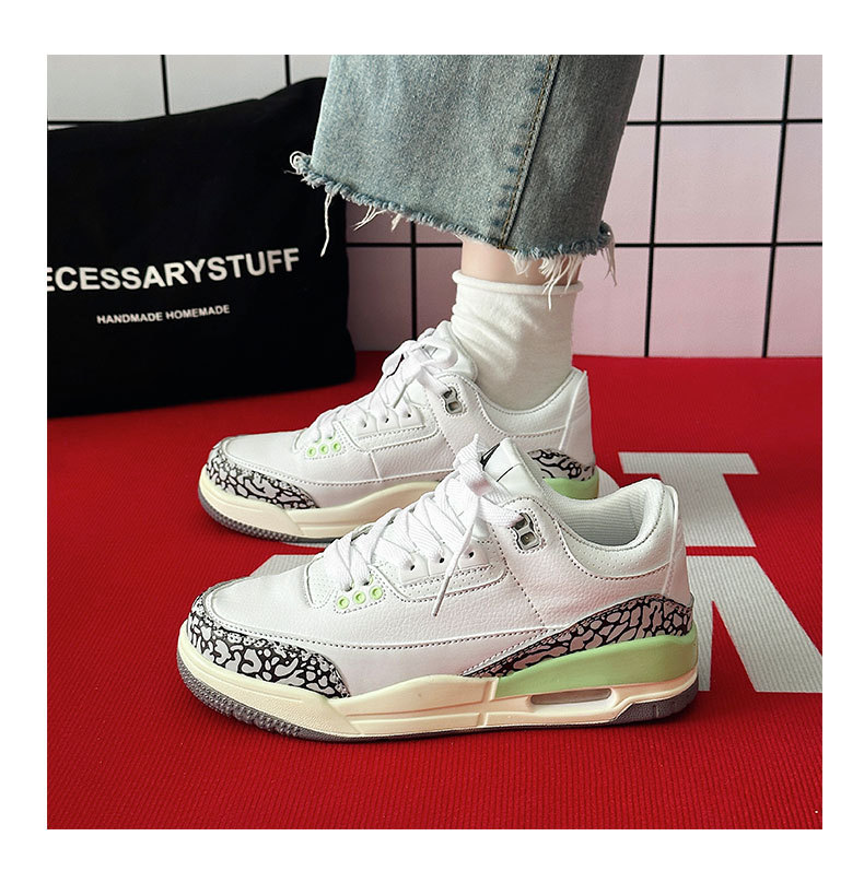 2023 Frühjahr neue Luftkissen-Sportschuhe männliche und weibliche Studenten Basketballschuhe Nische lässige kleine weiße Schuhe Paar Laufschuhe_voghion.com