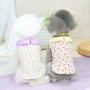 春夏碎花薄款小狗衬衫