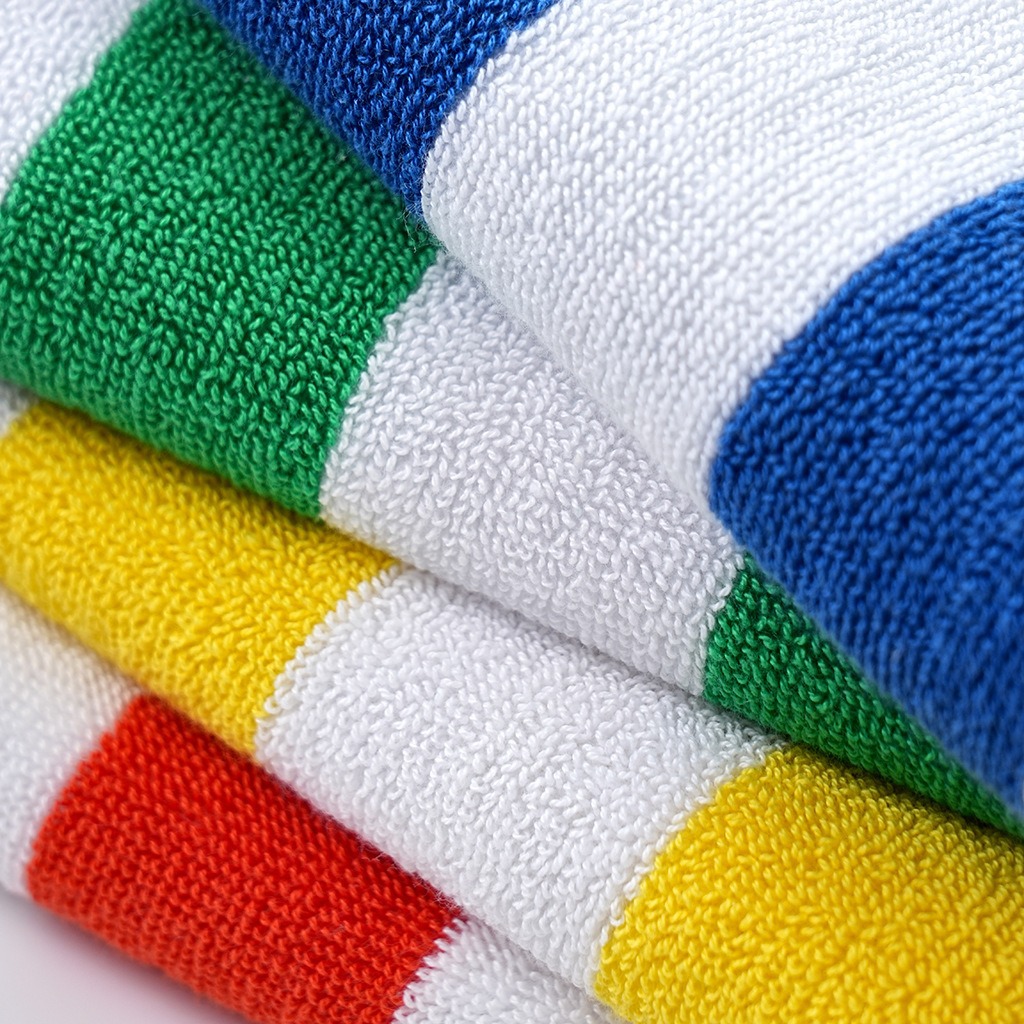 Coton pur, extra large et absorbant pour la plage, importation transfrontalière européenne et américaine, maillot de bain rayé 100% coton._voghion.com