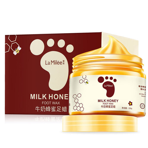 Lai Mei Milk Honey Foot Wax 150g, Ship to Remove Dead Skin, Prevent Dryness and Cracks, Beautify Feet, Soften Skin, Manufacturer Wholesale