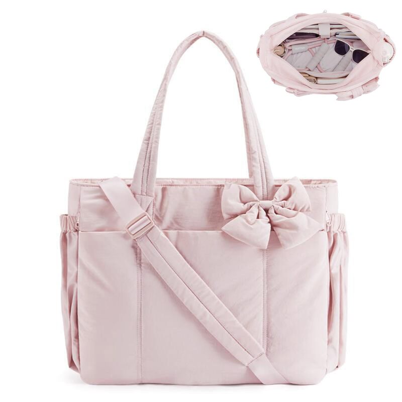 Amazon's New In-Stock Women's Lightweight Bowknot Handbag, Fashionable Lightweight Puffy Quilted Shoulder Tote Bag Amazon's New In-Stock Women's Lightweight Bowknot Handbag, Fashionable Lightweight Puffy Quilted Shoulder Tote Bag