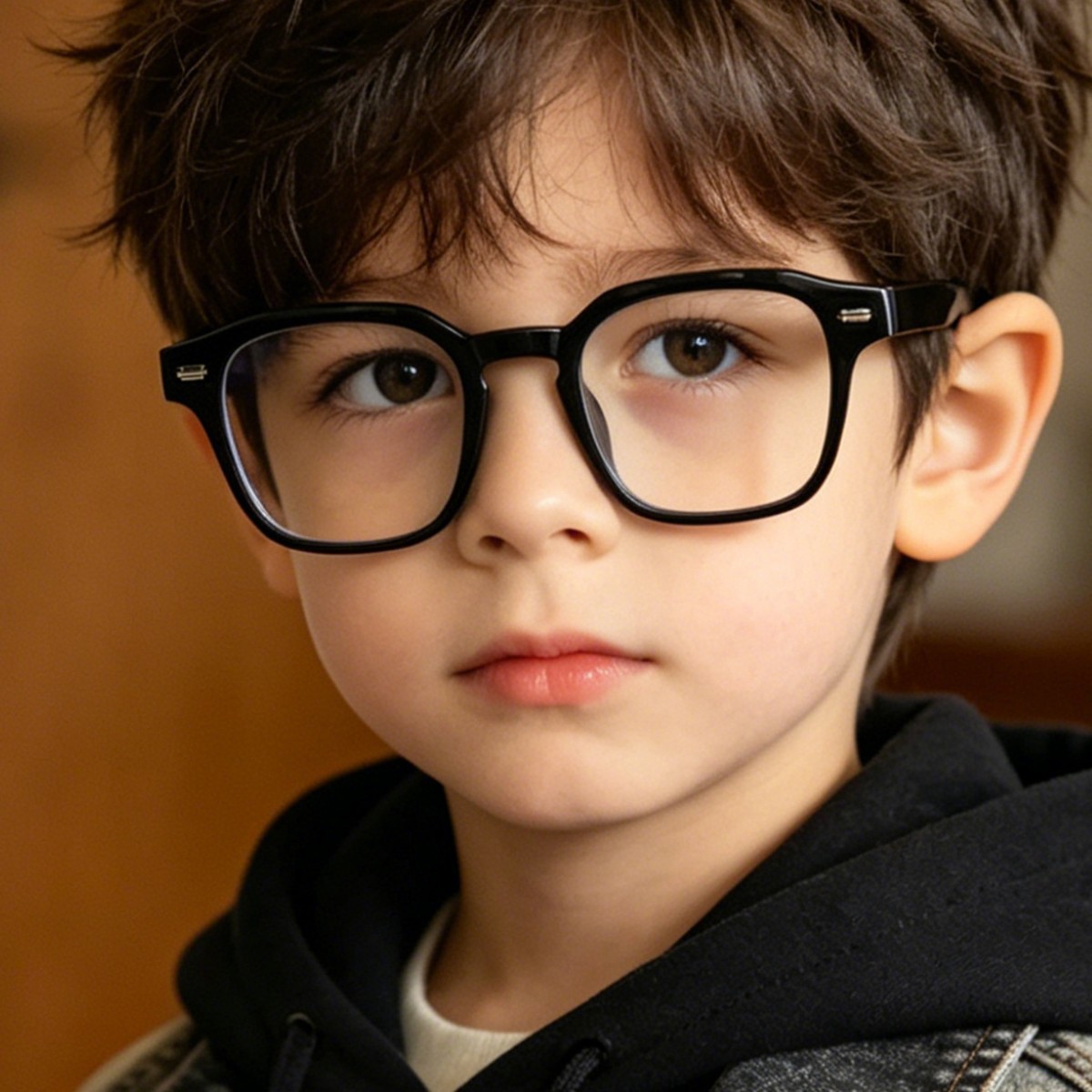 Las nuevas gafas de montura cuadrada de Rain con estilo universitario, modernas y versátiles, gafas con bloqueo de luz azul para estudiantes con miopía.